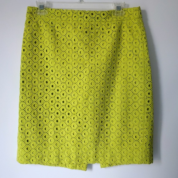 J. Crew Dresses & Skirts - J.Crew No.2 pencil skirt eyelet lace cotton